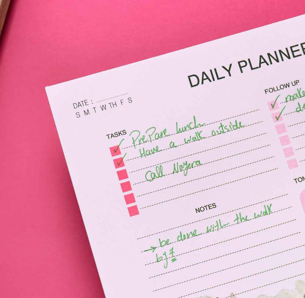 Floral - To-Do Pad English Dawenha | دونها