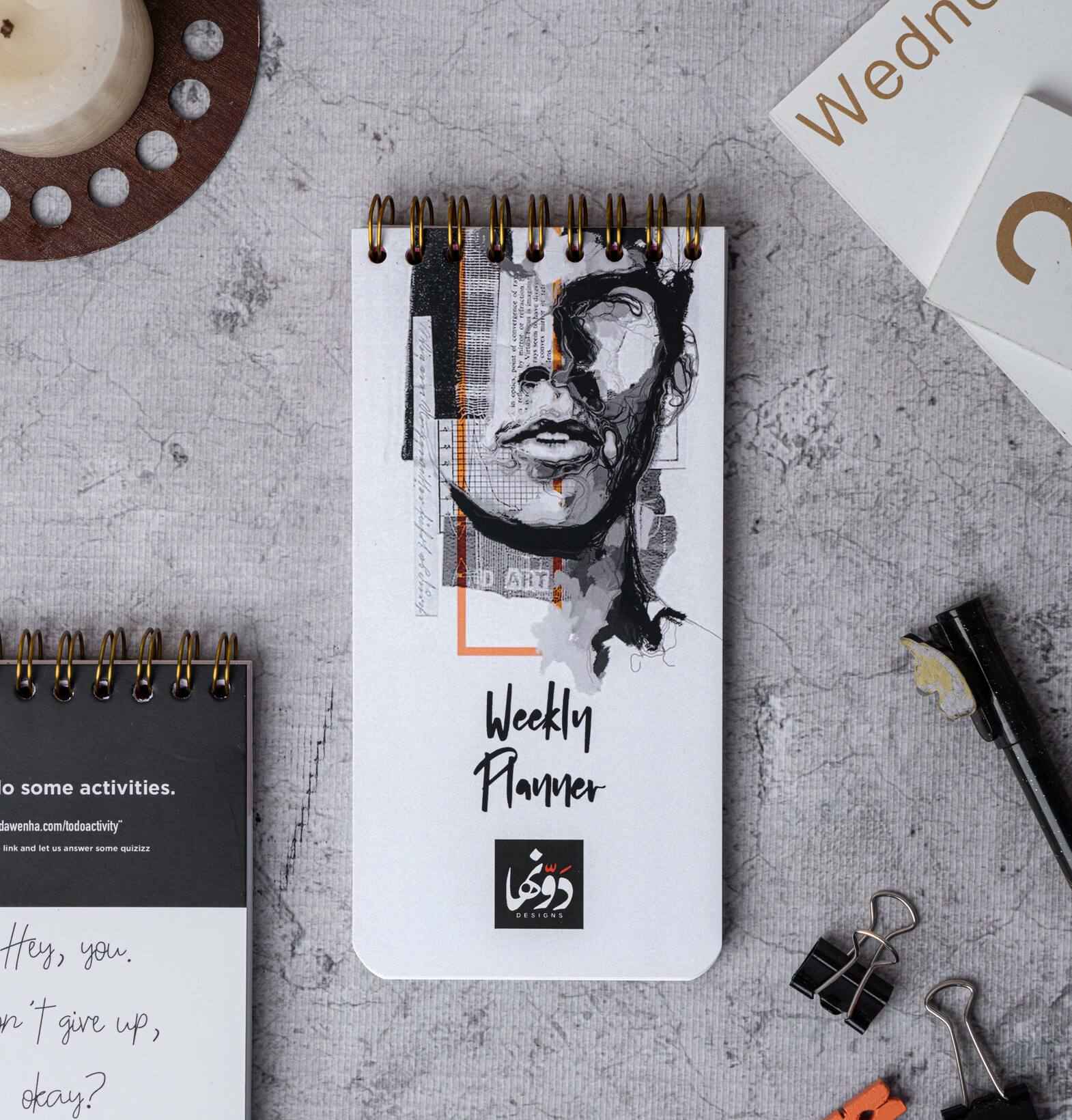 Charcoal Weekly Planner Dawenha | دونها