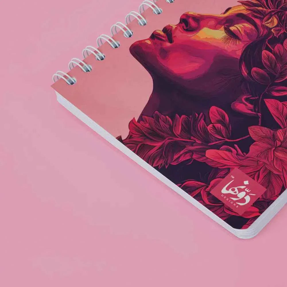 Pinky Hippie | Safezone Notebook (Wired / Hardcover) Dawenha | دونها