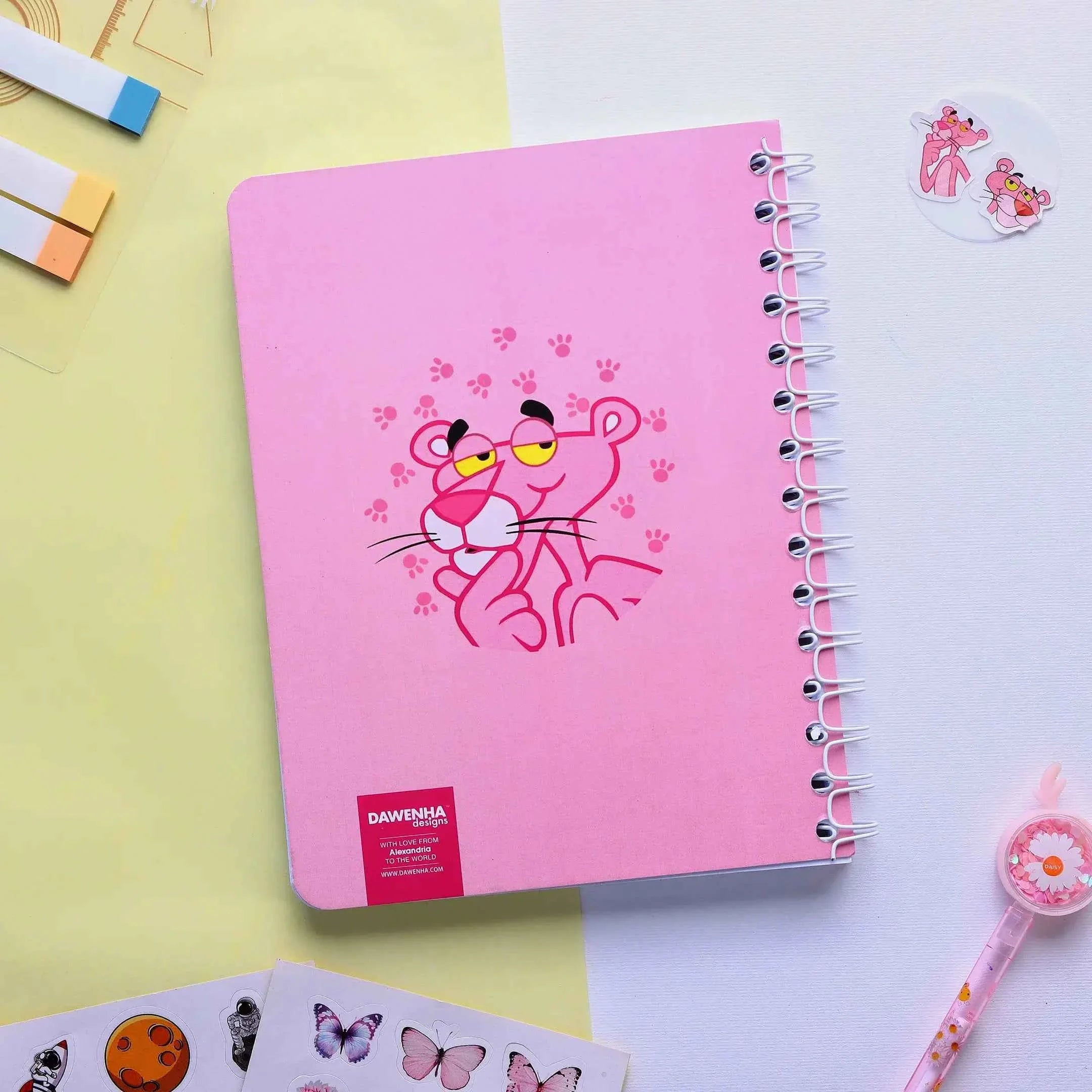 Pink Panther | SafeZone Notebook (Wired / HardCover) Dawenha | دونها