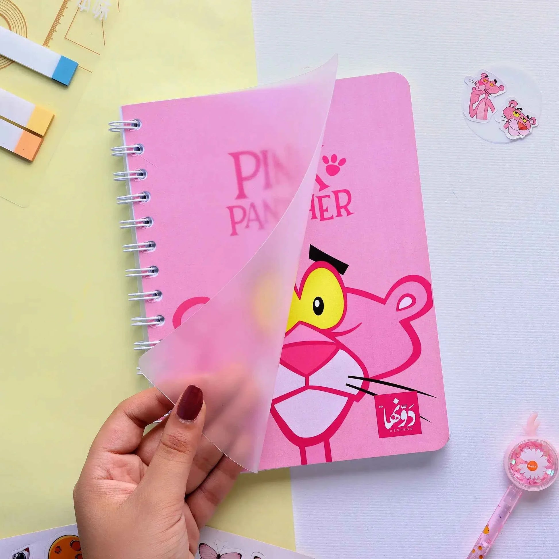 Pink Panther | SafeZone Notebook (Wired / HardCover) Dawenha | دونها