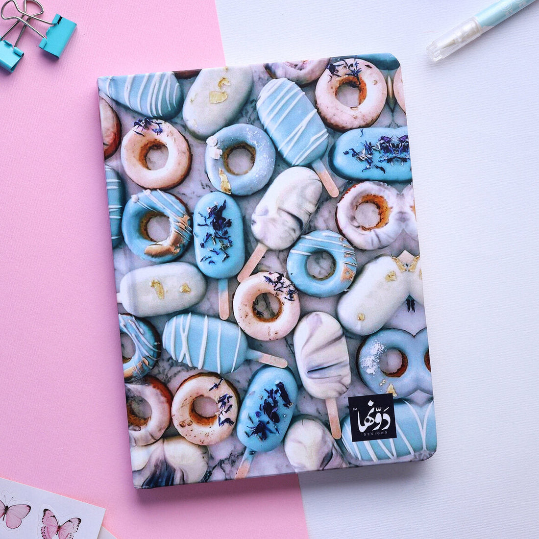 Ice Cream | SafeZone Notebook (Wired / HardCover) Dawenha | دونها