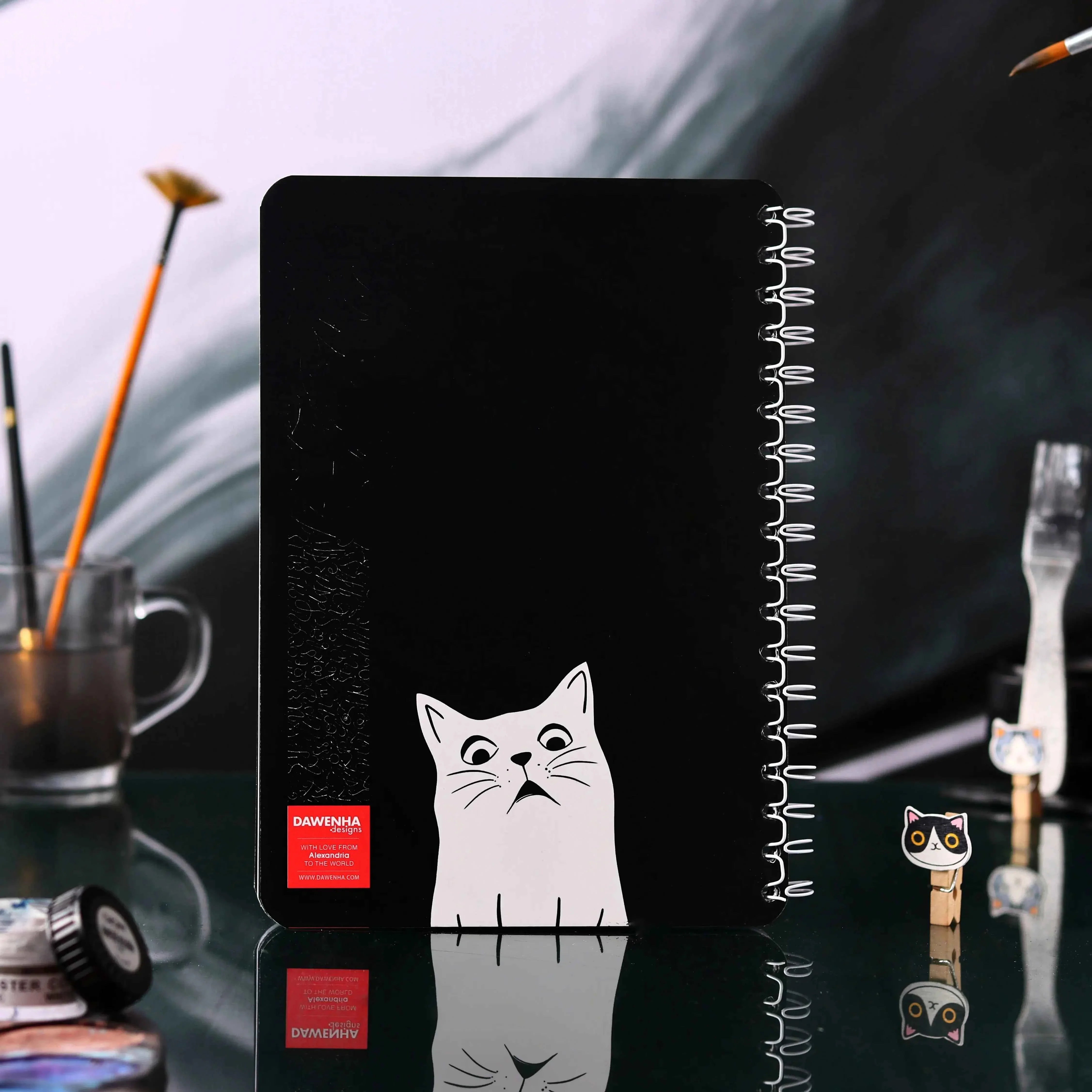 Mad Cat | B&W Sketchbook Dawenha | دونها