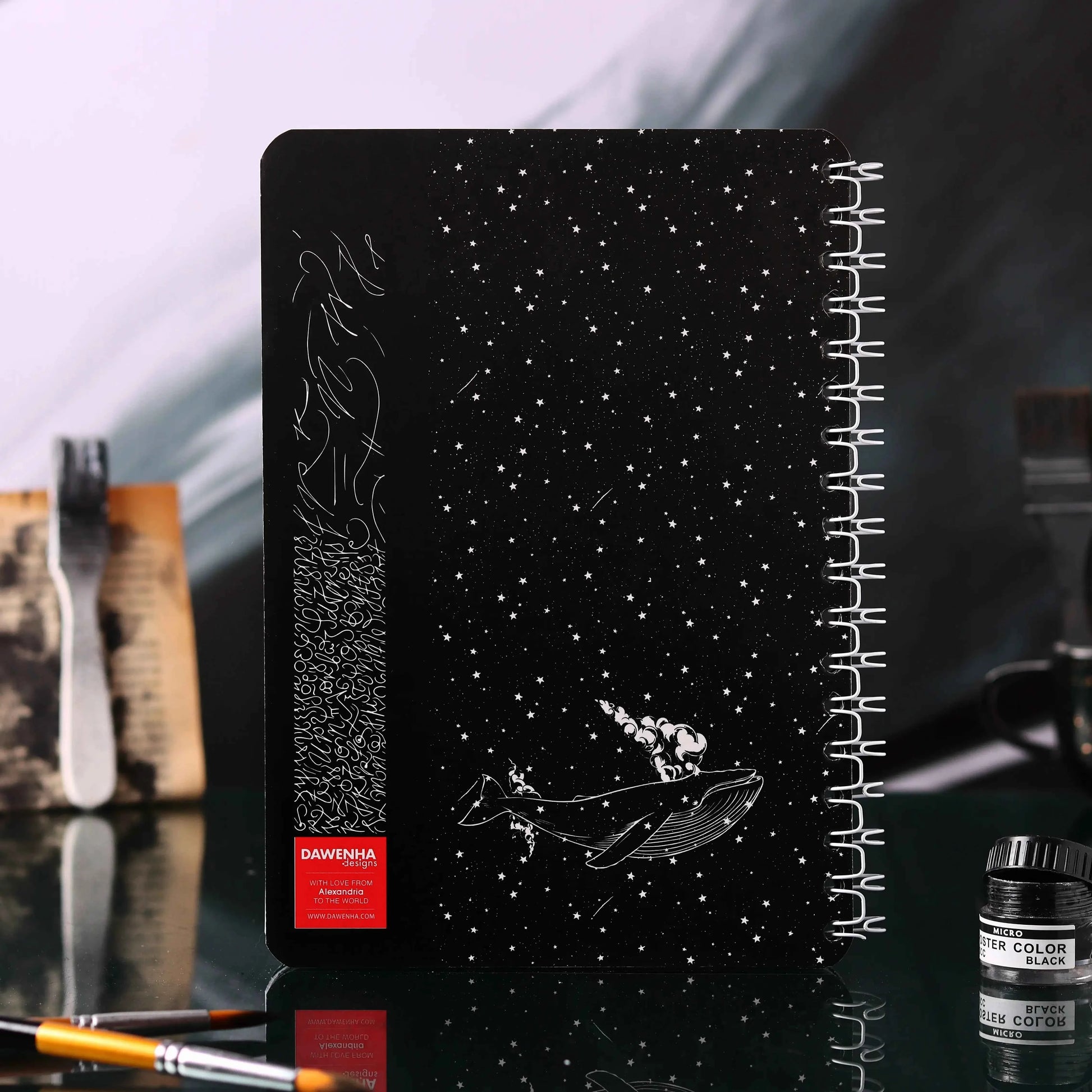 Sky Whale | B&W Sketchbook Dawenha | دونها