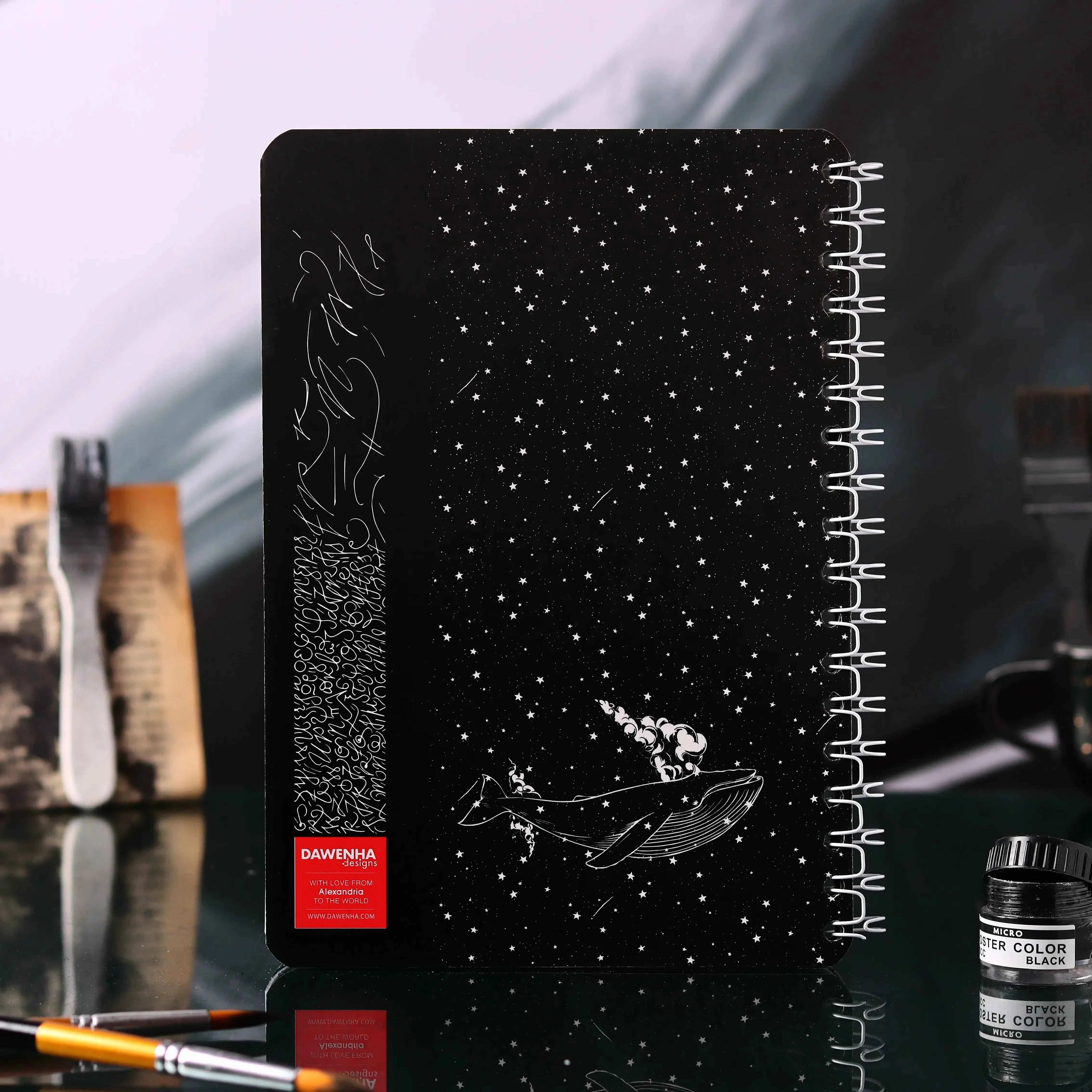 Sky Whale | B&W Sketchbook Dawenha | دونها