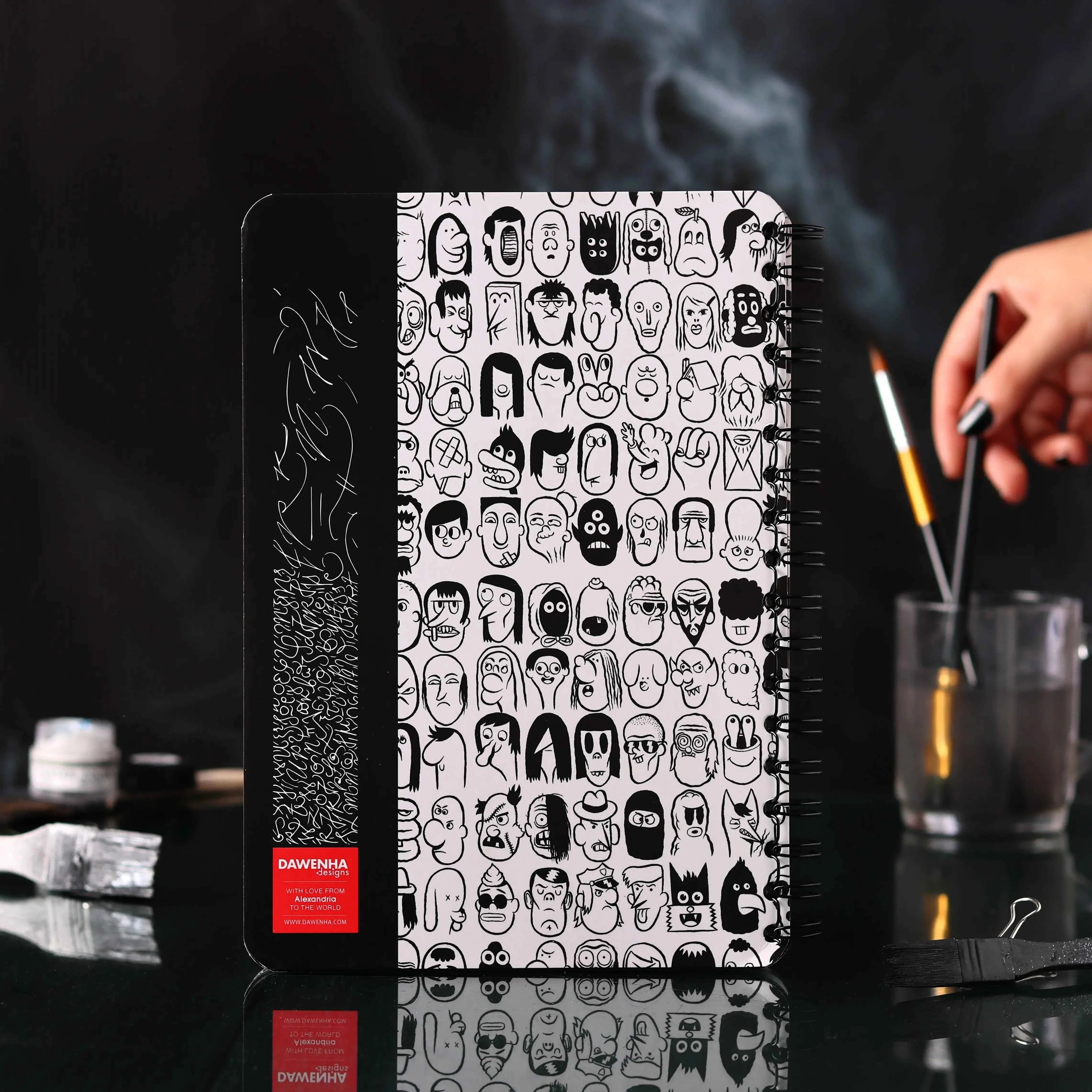 Freaky Faces | B&W Sketchbook Dawenha | دونها