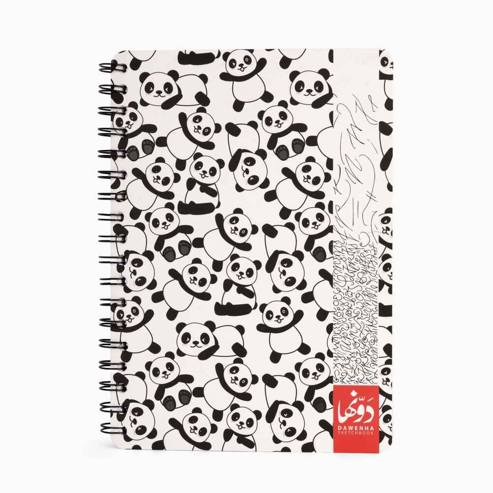 Baby Panda | B&W Sketchbook Dawenha | دونها