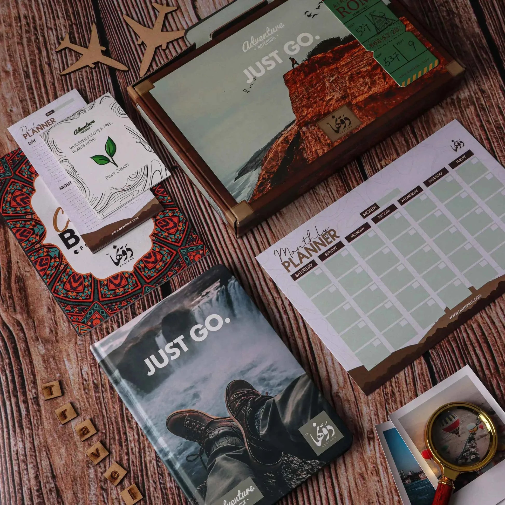 Just Go | Adventure Pack notebook Dawenha | دونها