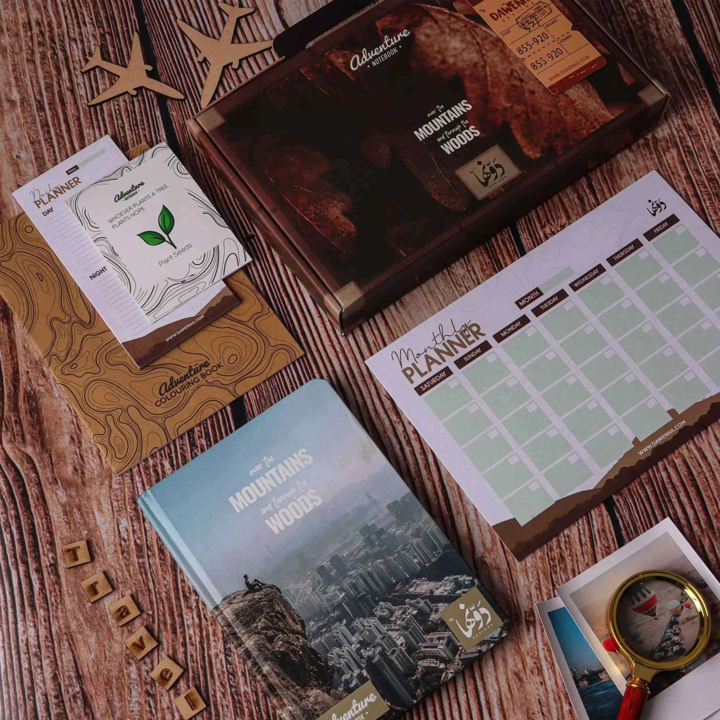 Over The Mountains | Adventure Pack notebook Dawenha | دونها