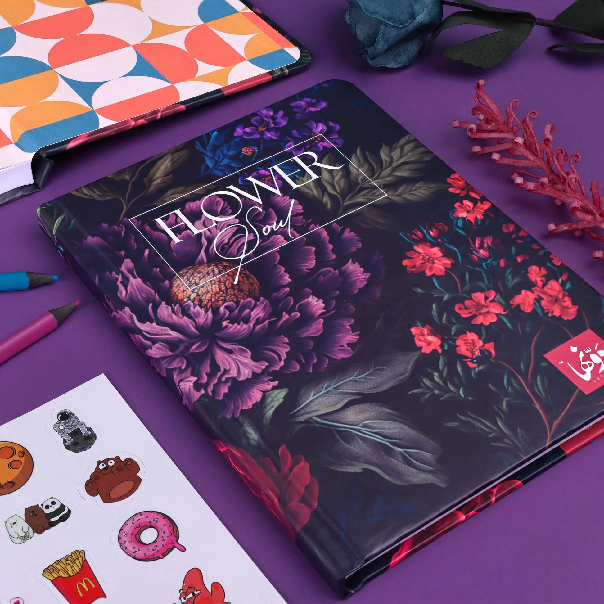 Floral Symphony | Safezone Notebook (Wired / HardCover) Dawenha | دونها