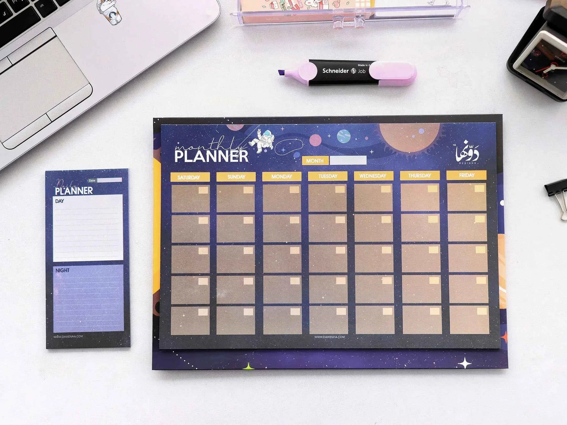 Spaceship Desk Calendar calendar Dawenha | دونها