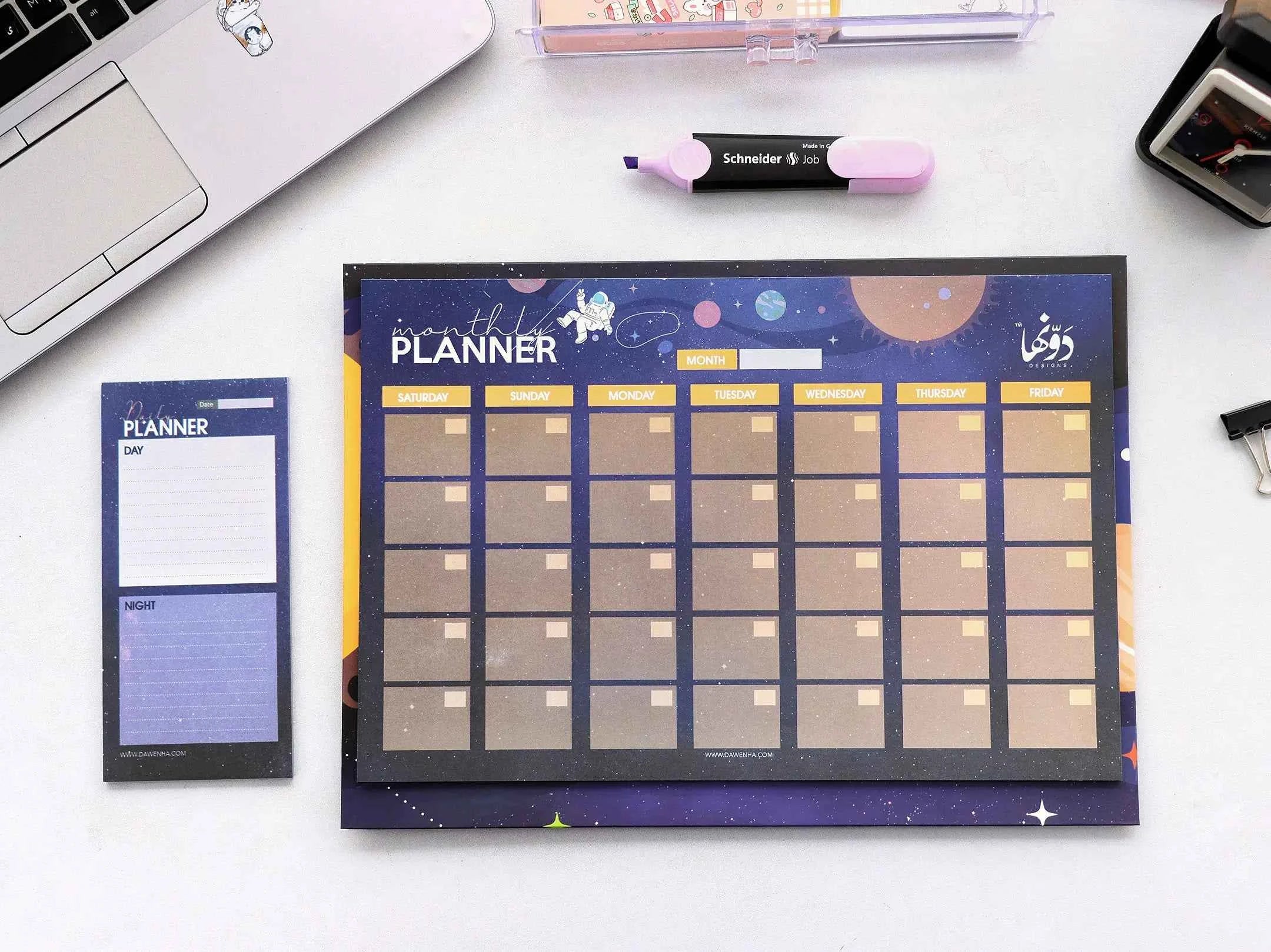 Spaceship Desk Calendar calendar Dawenha | دونها
