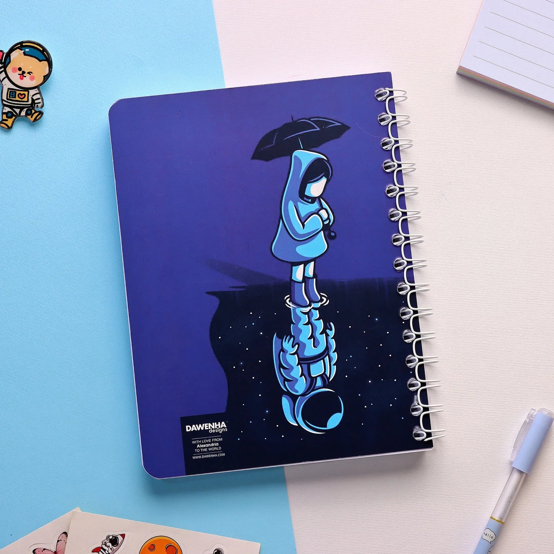 Loneliness | SafeZone Notebook (Wired / HardCover) Dawenha | دونها