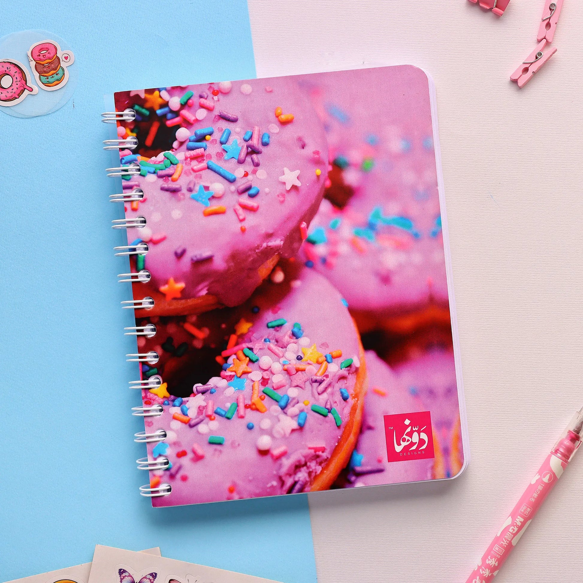 Donuts | SafeZone Notebook (Wired / HardCover) wired Dawenha | دونها
