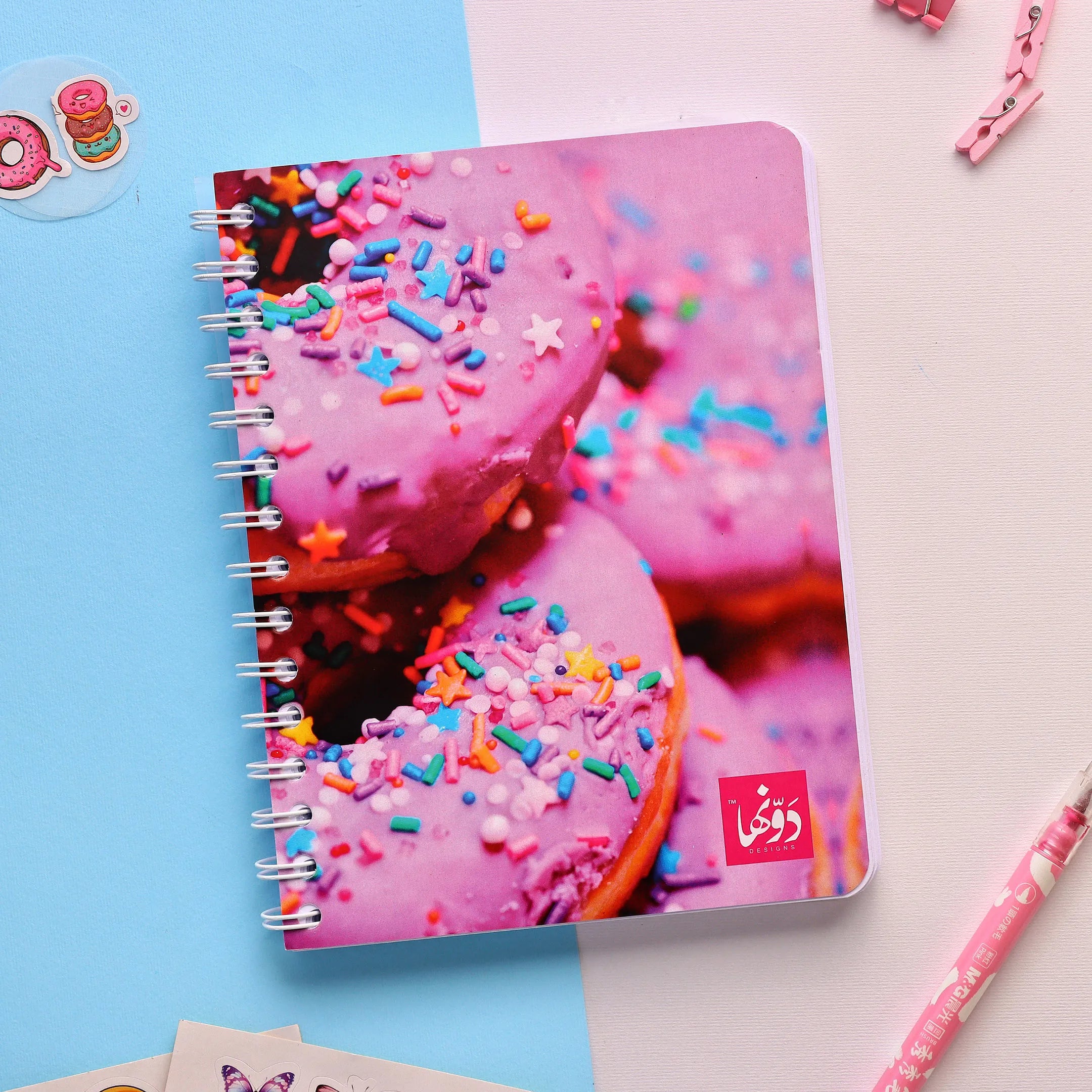 Donuts | SafeZone Notebook (Wired / HardCover) wired Dawenha | دونها
