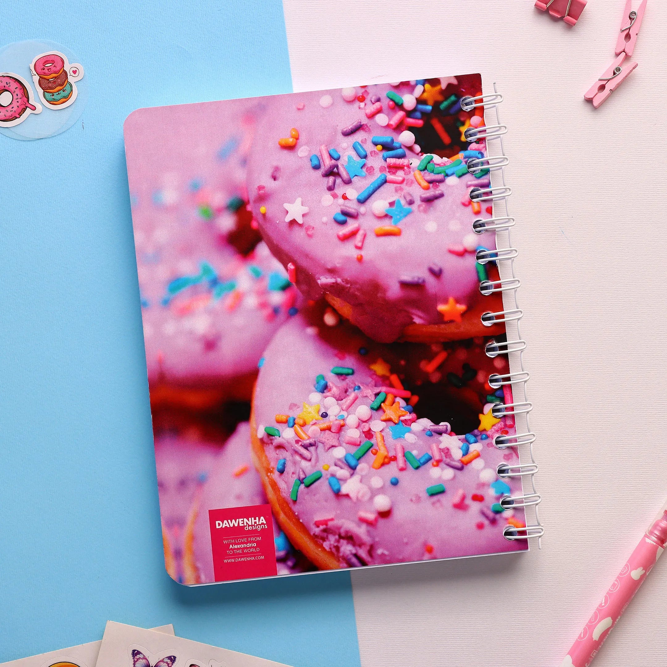 Donuts | SafeZone Notebook (Wired / HardCover) Dawenha | دونها