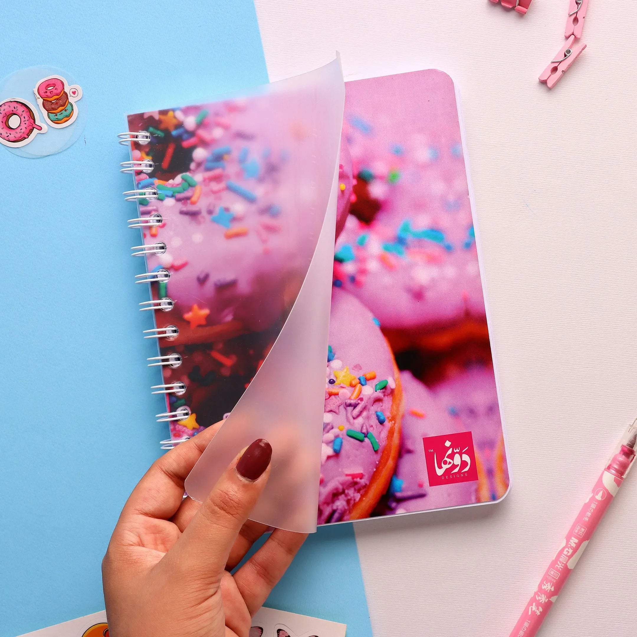 Donuts | SafeZone Notebook (Wired / HardCover) Dawenha | دونها