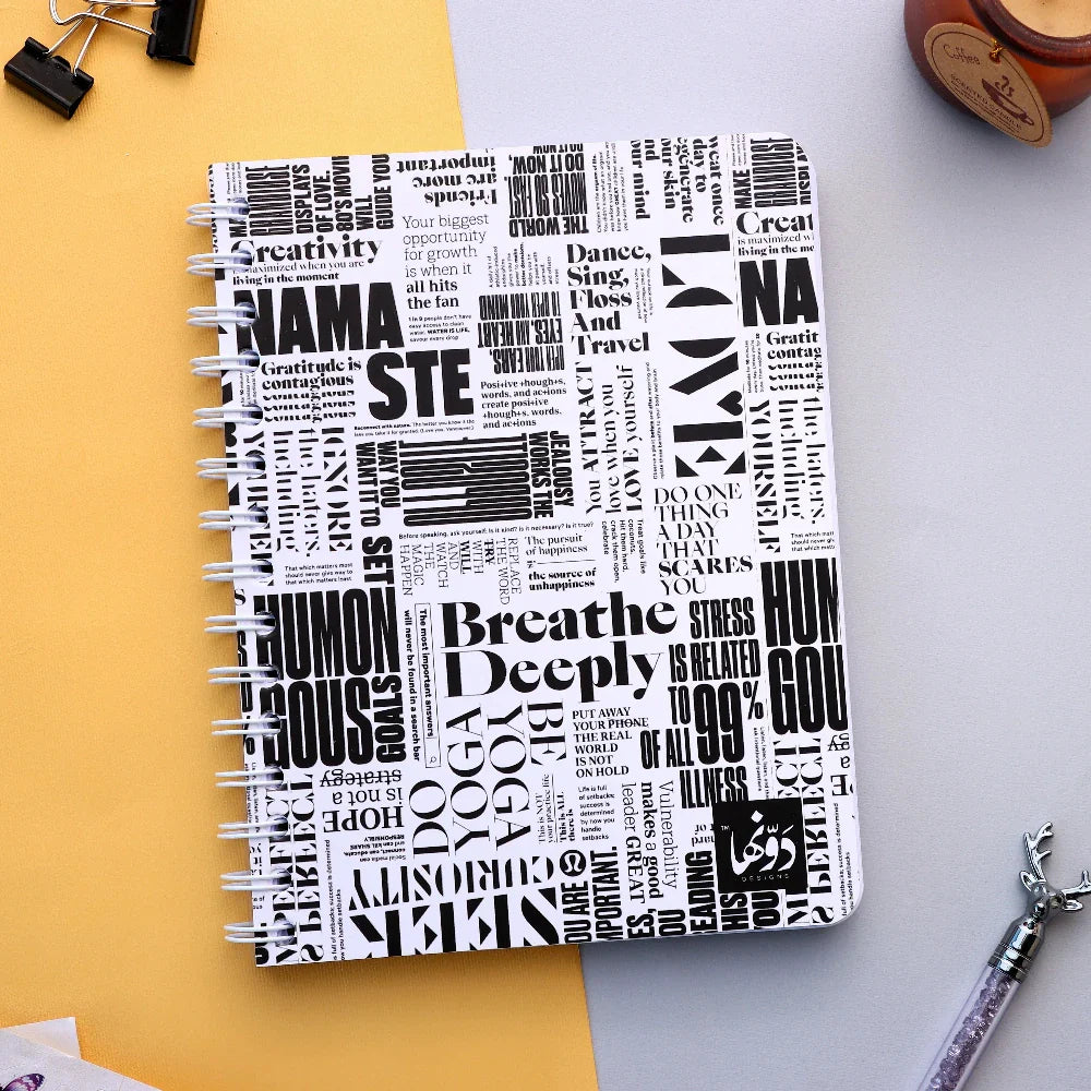 Breathe Deeply | SafeZone Notebook (Wired / HardCover) Wired Dawenha | دونها