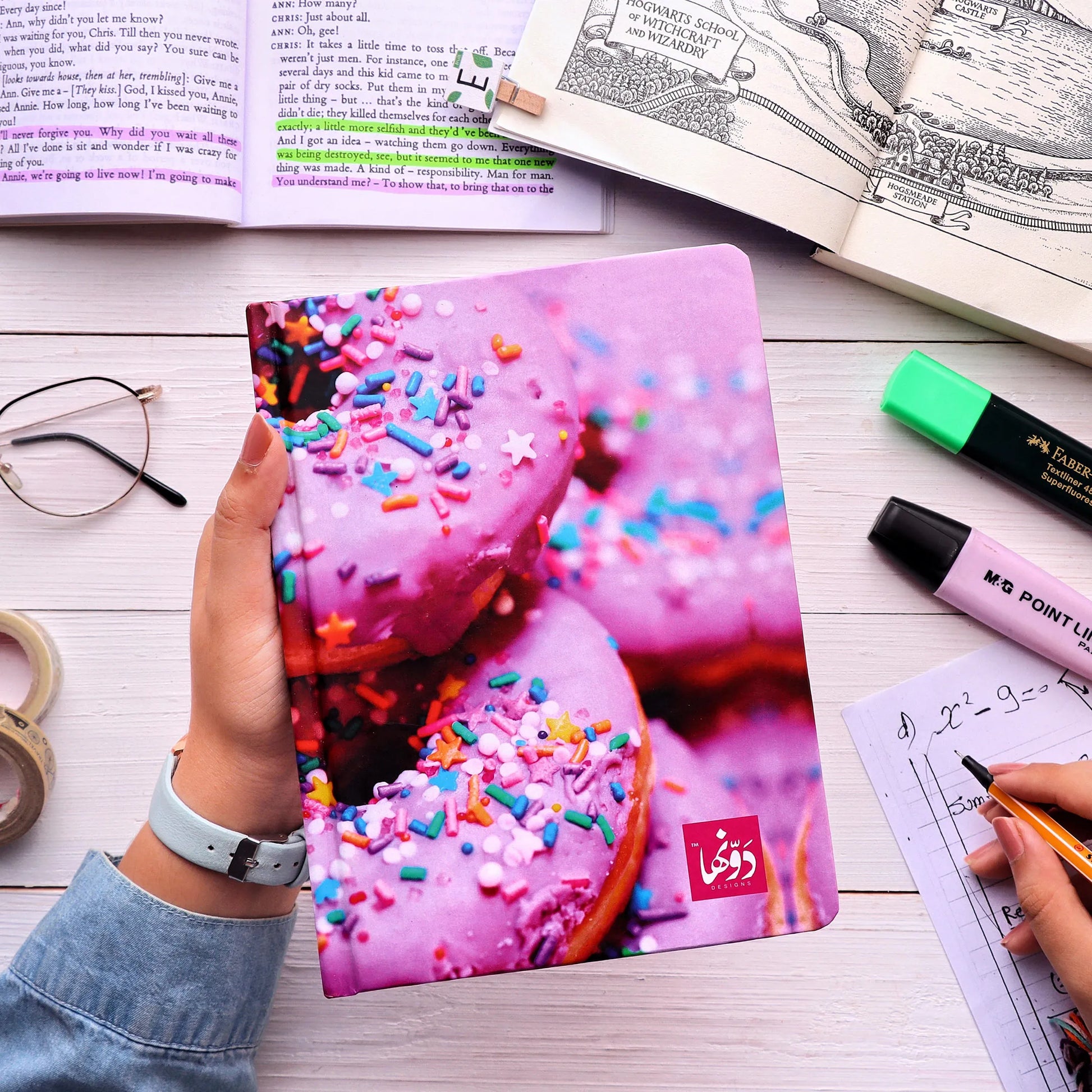 Donuts | SafeZone Notebook (Wired / HardCover) Hardcover Dawenha | دونها