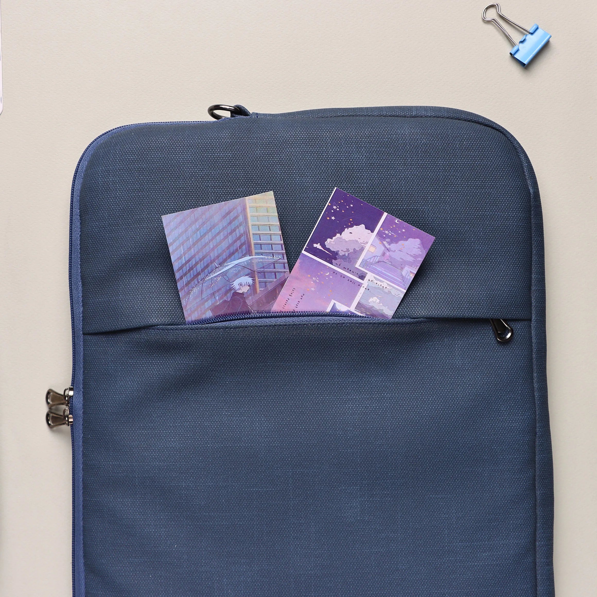 Shoulder Laptop Sleeve | Navy Blue Dawenha | دونها