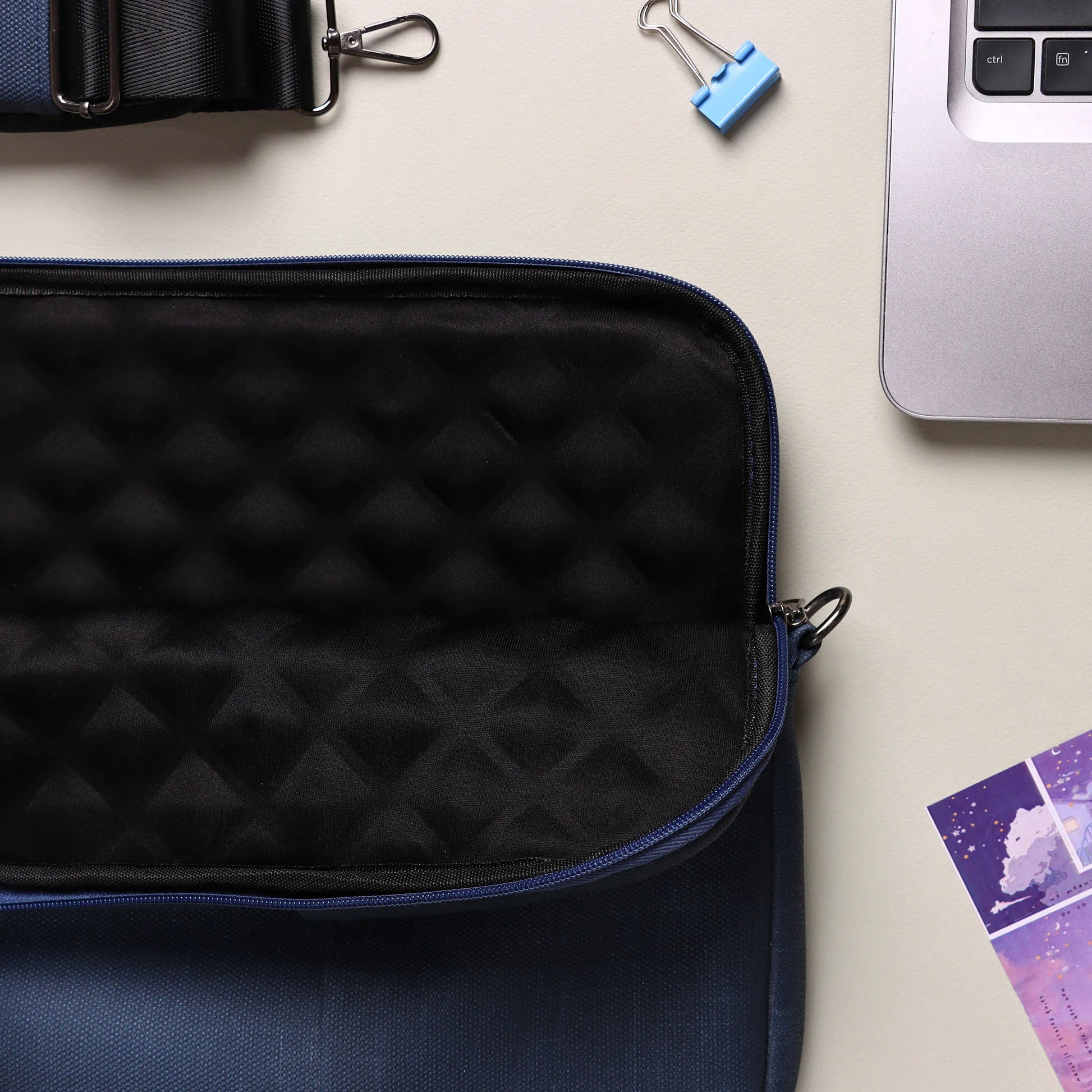 Shoulder Laptop Sleeve | Navy Blue Dawenha | دونها