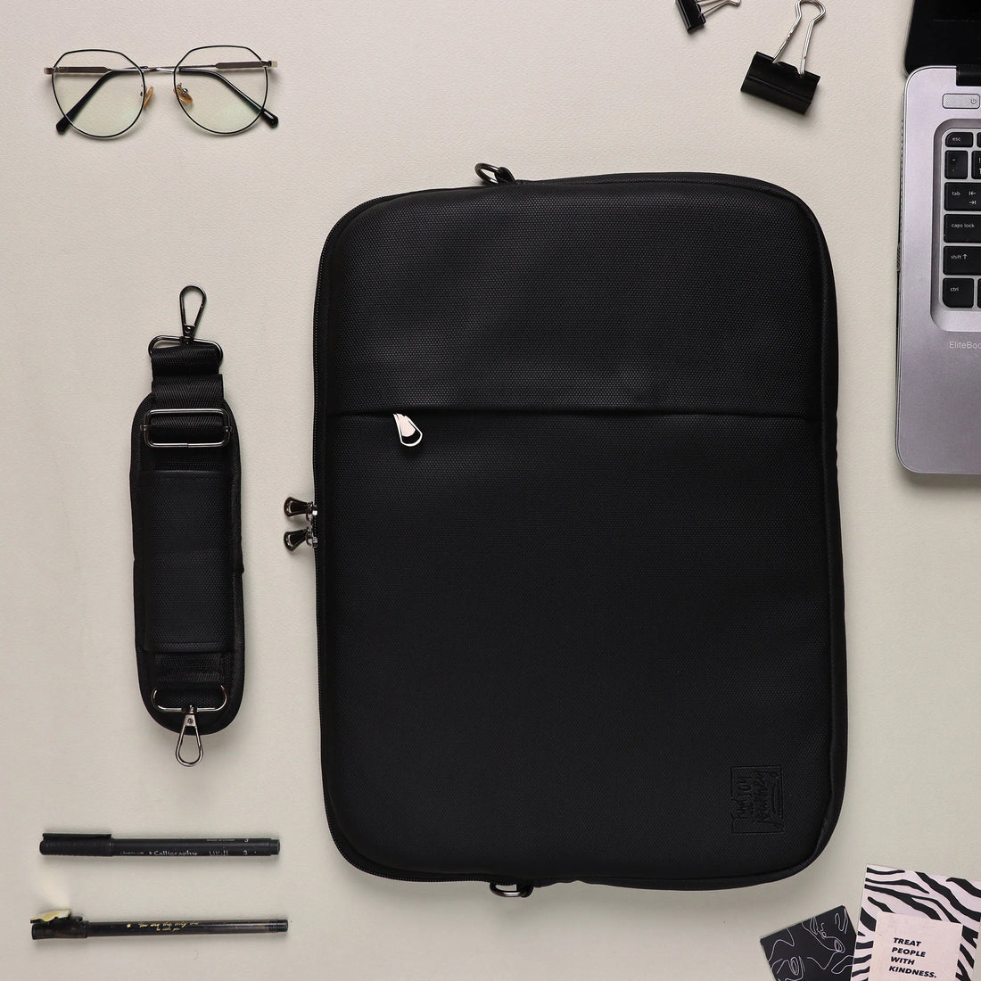 Shoulder Laptop Sleeve | Black Dawenha | دونها