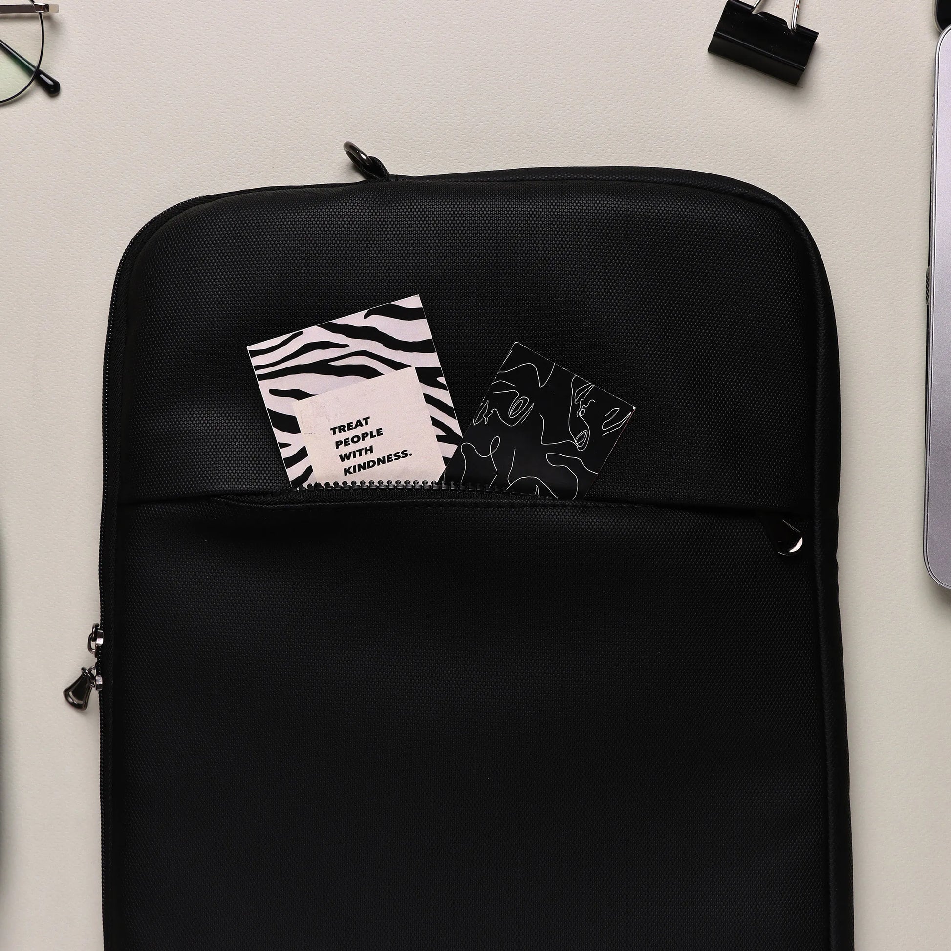 Shoulder Laptop Sleeve | Black Dawenha | دونها