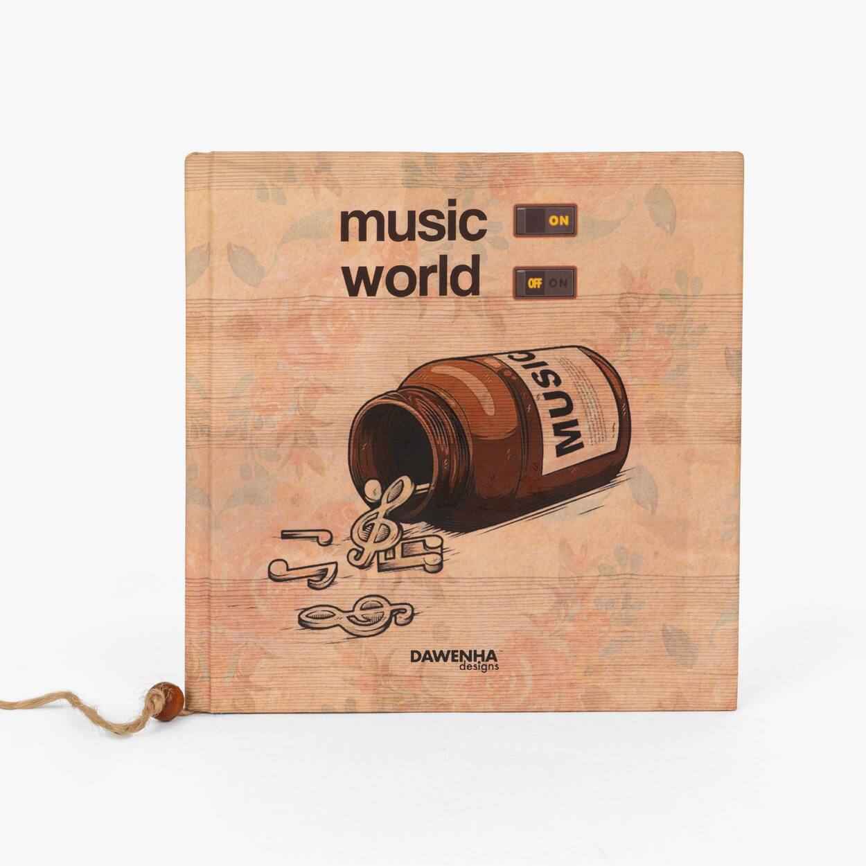Turn Music ON | Vintage Notebook notebook Dawenha | دونها
