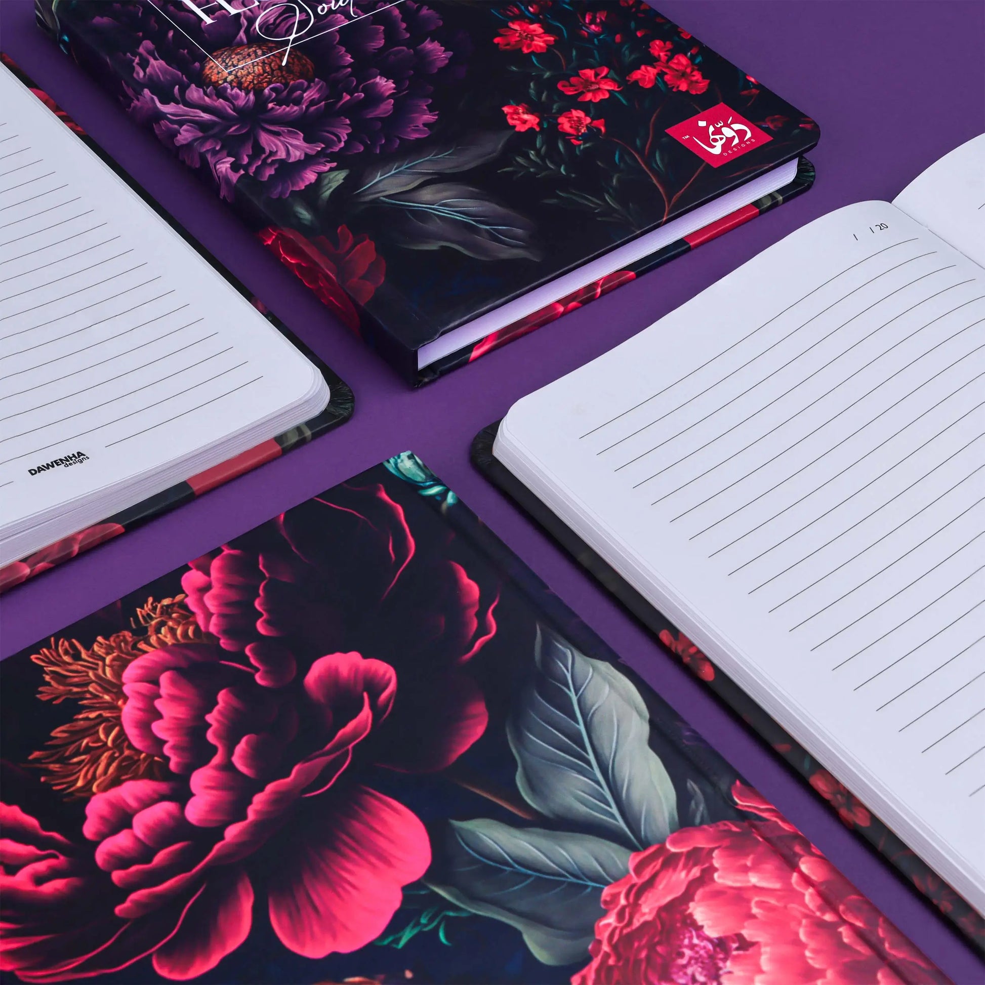 Floral Symphony | Safezone Notebook (Wired / HardCover) Dawenha | دونها