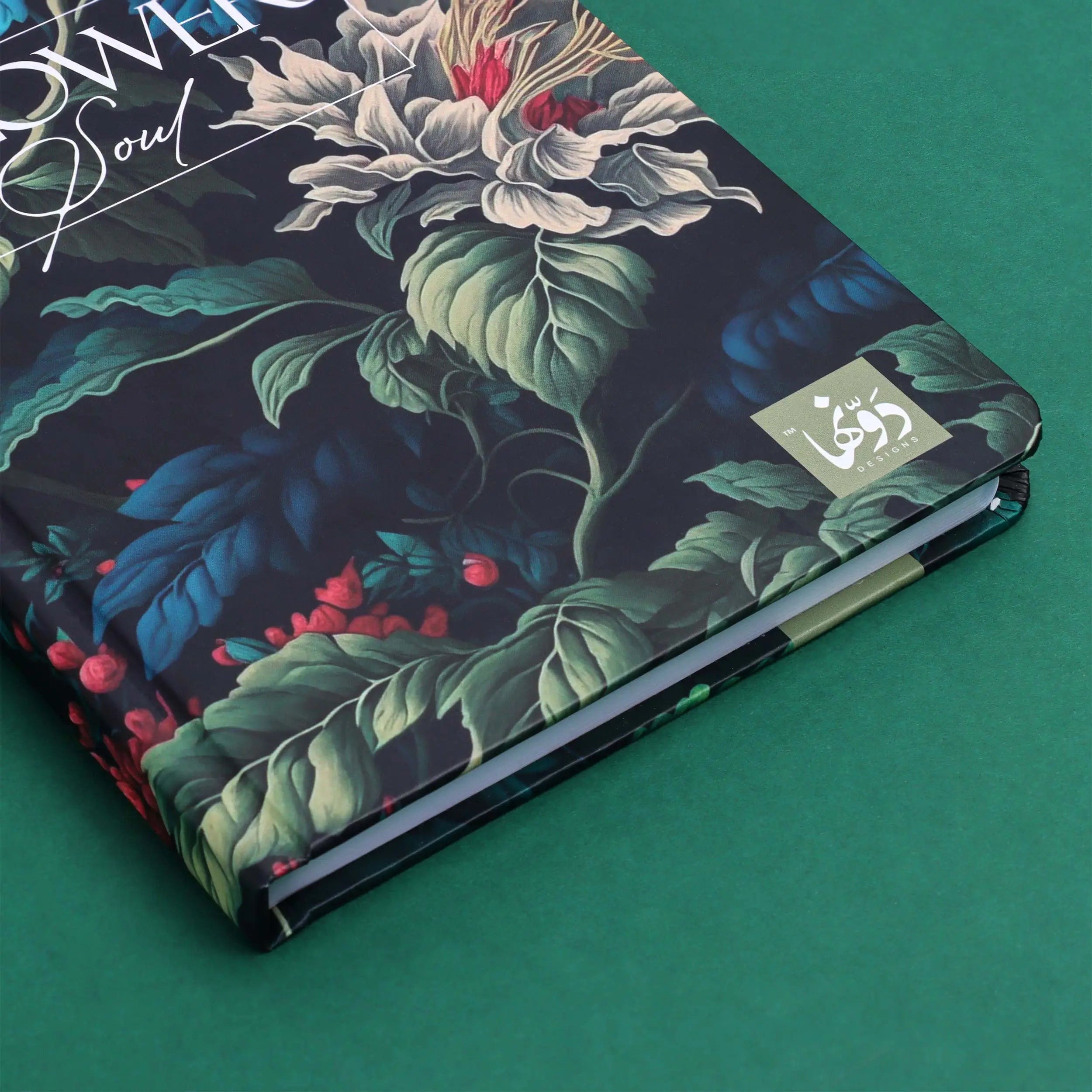 Botanical Green | Safezone Notebook (Wired / HardCover) Dawenha | دونها