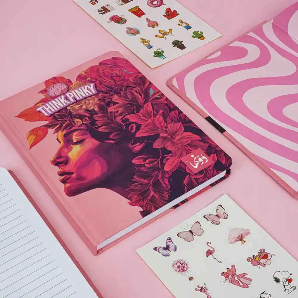 Pinky Hippie | Safezone Notebook (Wired / Hardcover) Dawenha | دونها