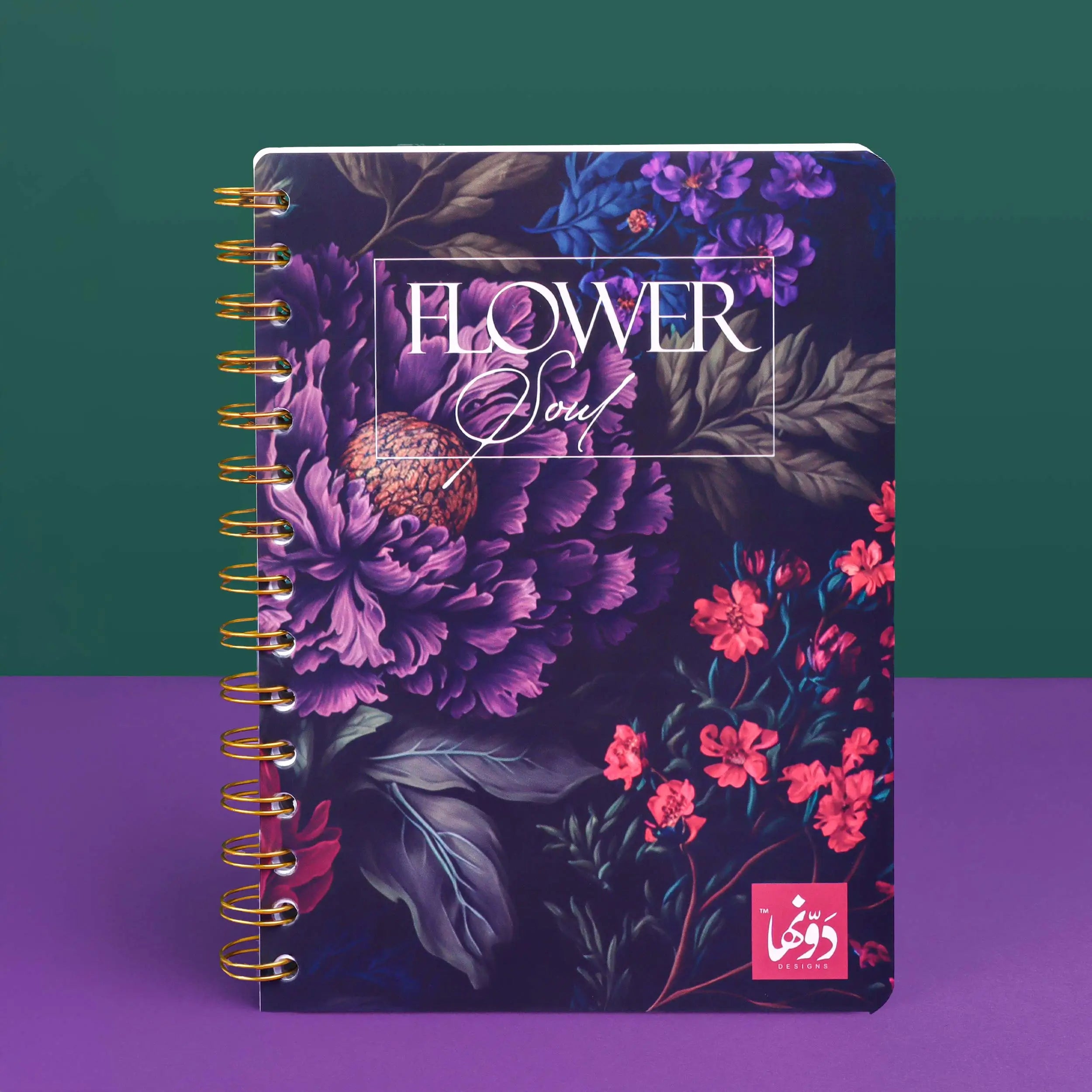 Floral Symphony | Safezone Notebook (Wired / HardCover) Wired Dawenha | دونها