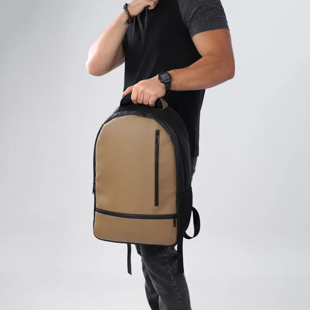 Leather Backpack | Brown bags Dawenha | دونها
