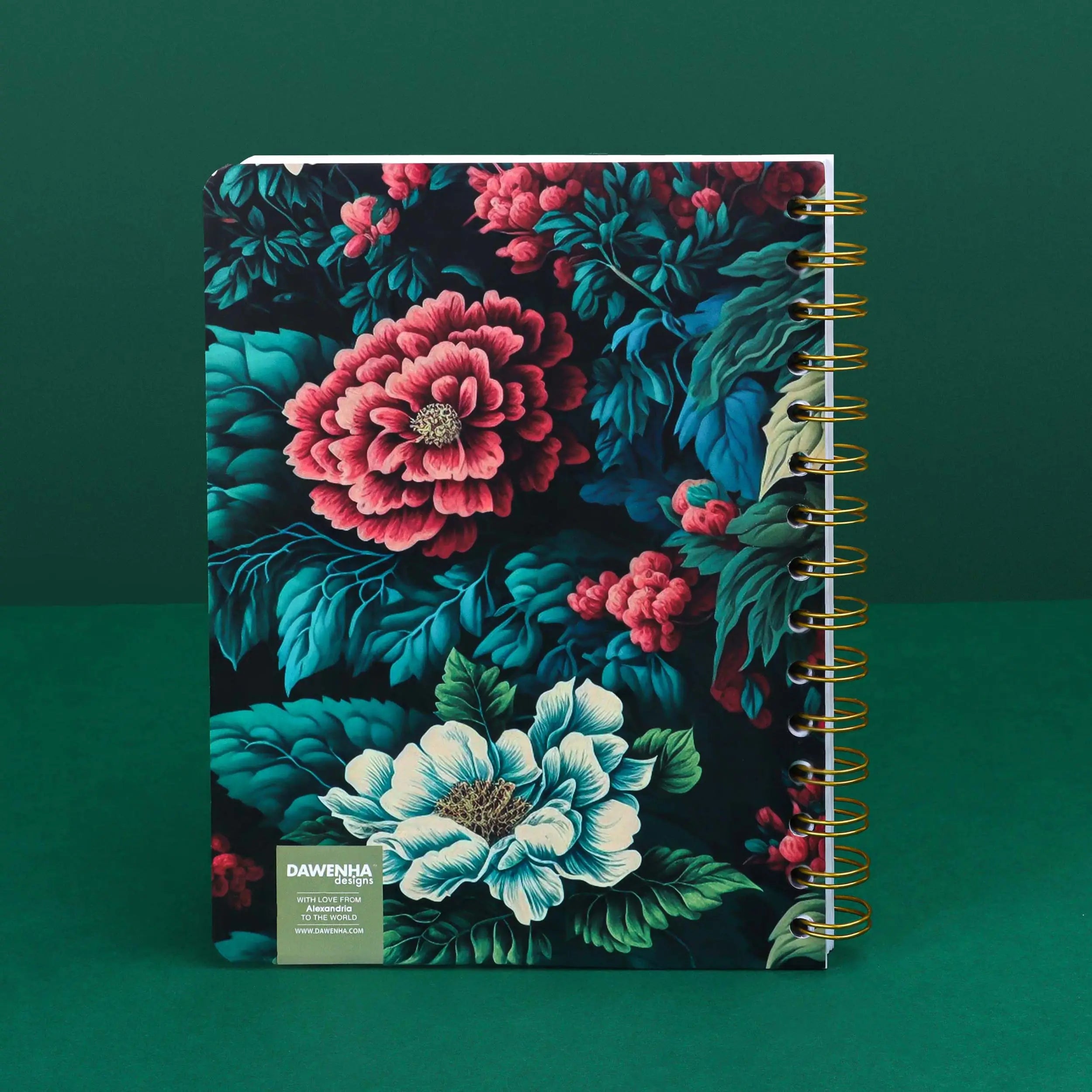 Botanical Green | Safezone Notebook (Wired / HardCover) Dawenha | دونها