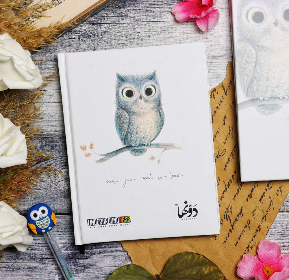 Owl you Need is Love | Pocket Notebook Hardcover Dawenha | دونها