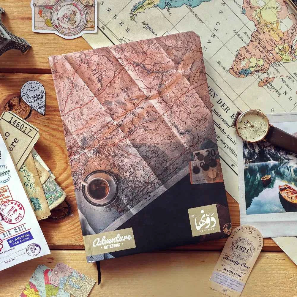 Map addict | Adventure Notebook notebook Dawenha | دونها